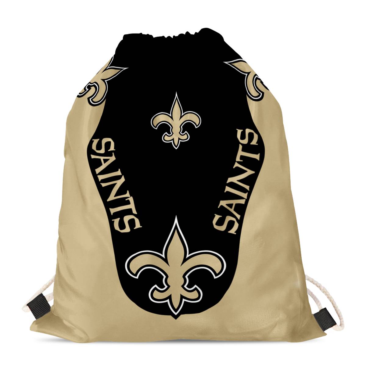 New Orleans Saints Drawstring Backpack sack / Gym bag 18